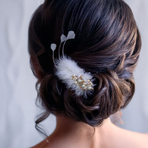 Tocado Plumas Ina